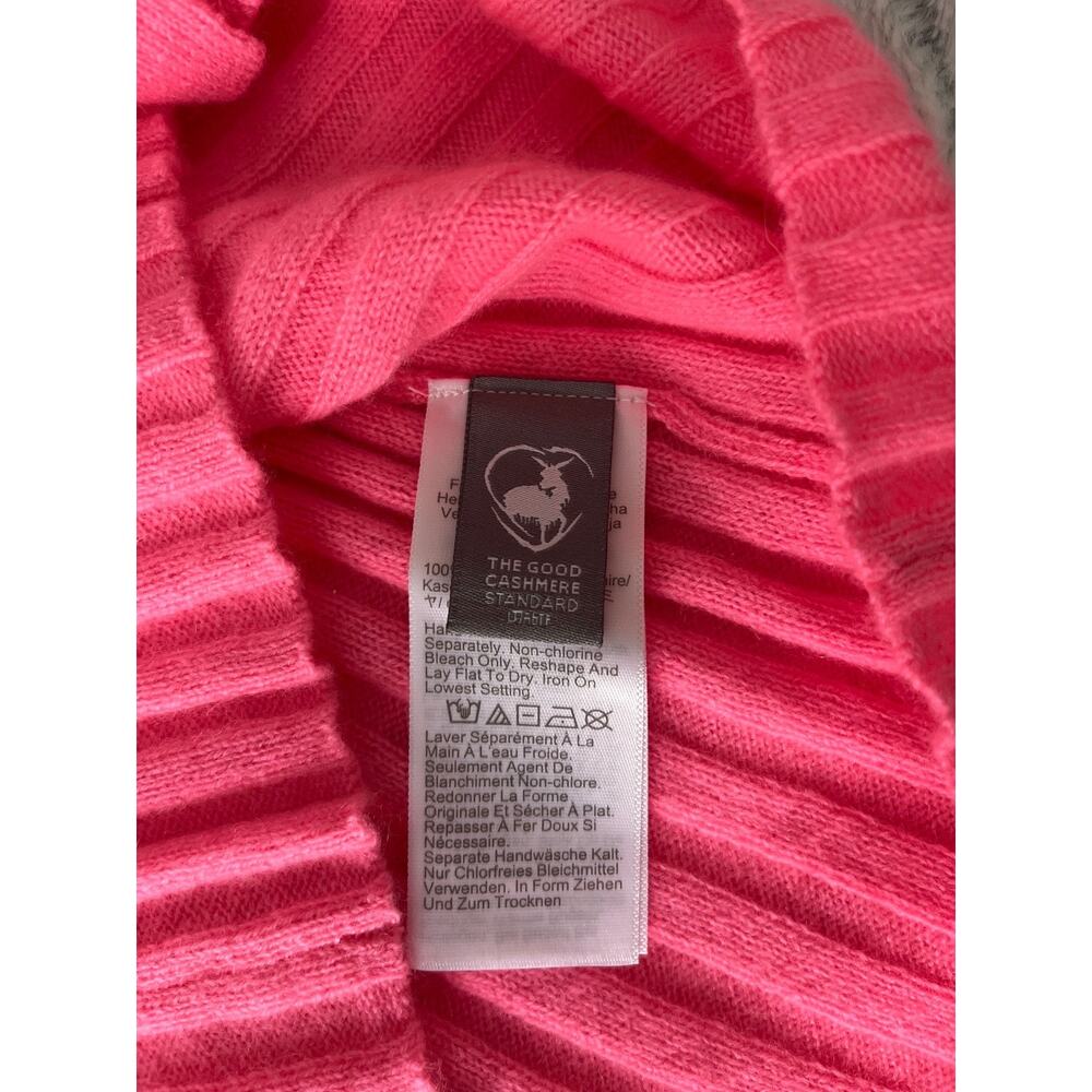 J.Crew 100% Cashmere Cardigan NWT Women's S Pink Ribbed Button Front Sweater Lux - Picture 4 of 7